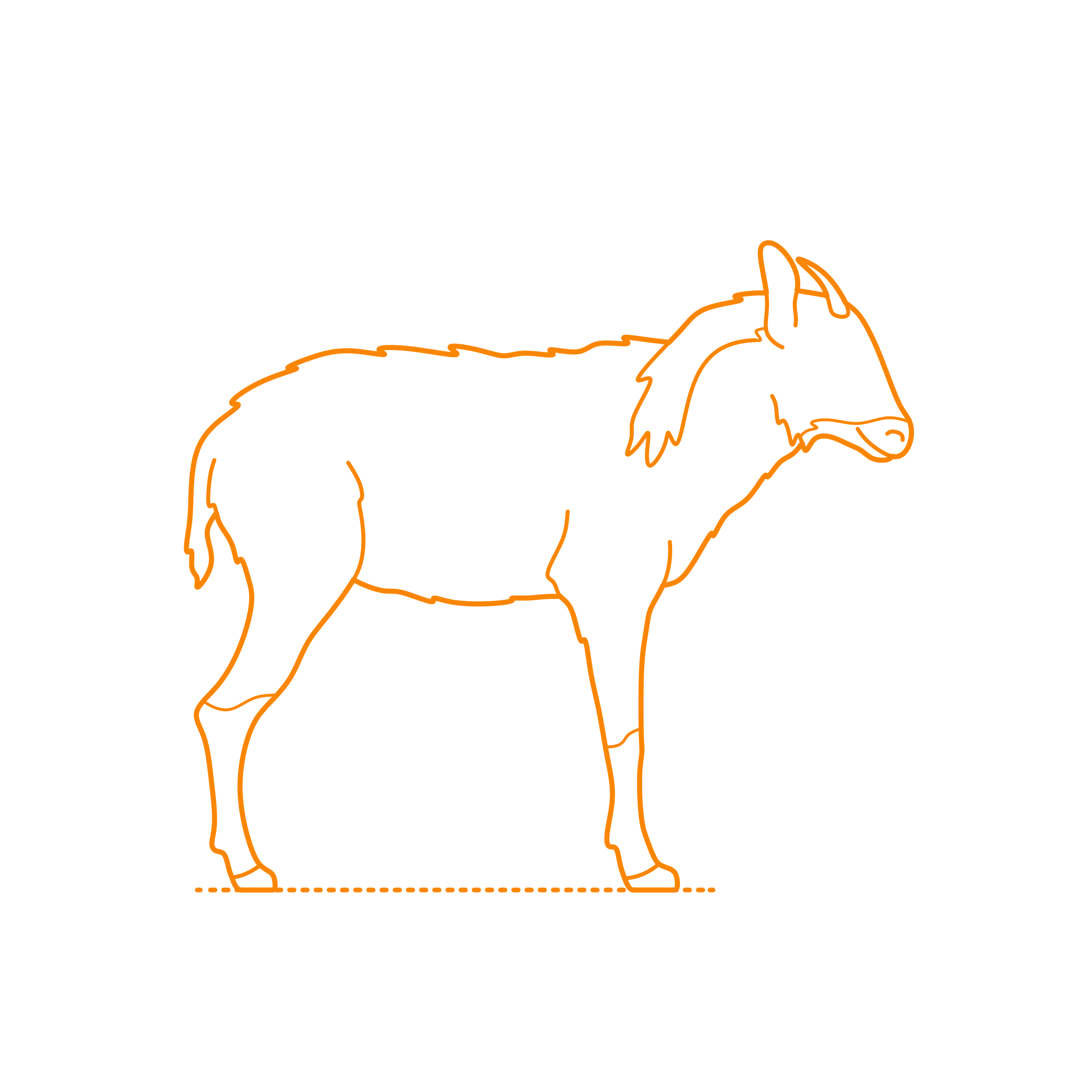 Animals Caprids Himalayan Serow Digital Sketch Svg Design Free Vectors